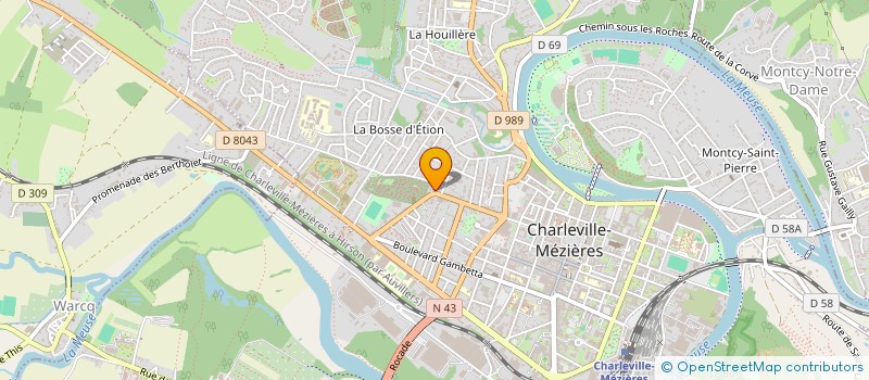 localisation de l'entreprise SCI SIMON  CHARLEVILLE-MEZIERES