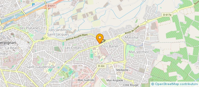 localisation de l'entreprise SCI SIMON  PERPIGNAN