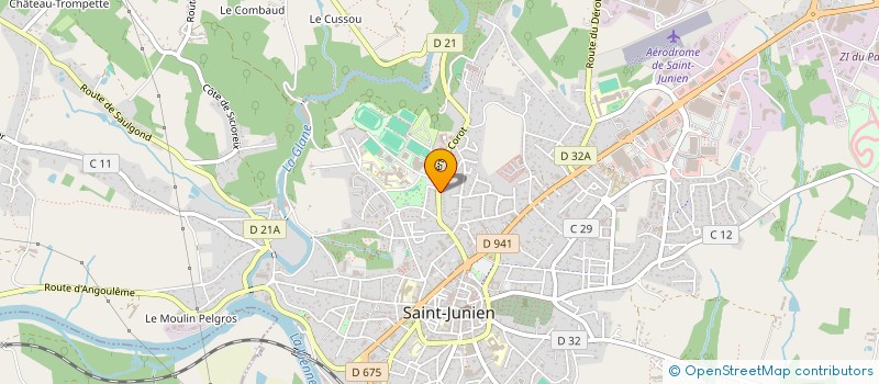localisation de l'entreprise SCI SIMON à SAINT-JUNIEN