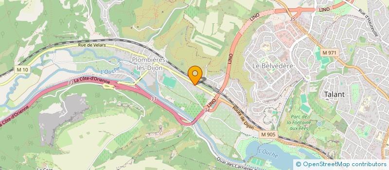 localisation de l'entreprise SCI SIMON  PLOMBIERES-LES-DIJON