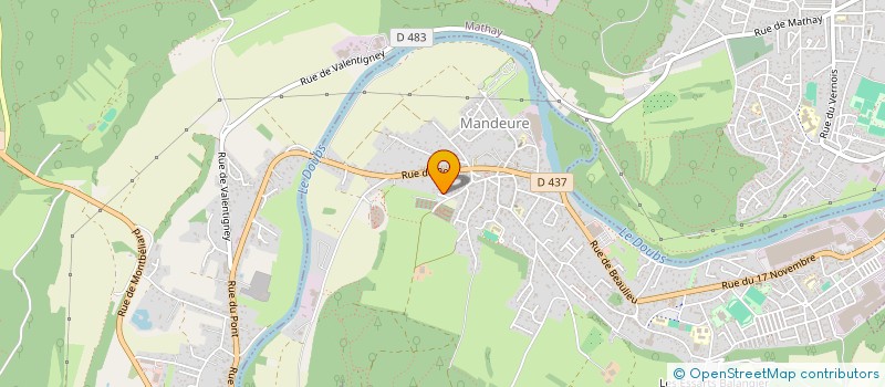 localisation de l'entreprise SCI SIMON  MANDEURE