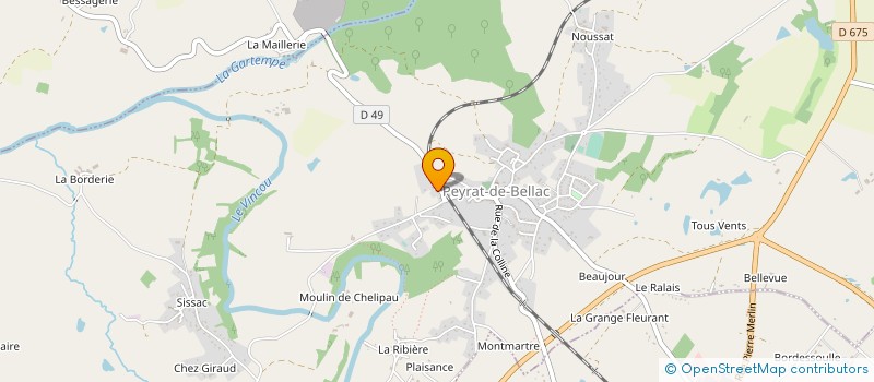 localisation de l'entreprise SCI SIMON à PEYRAT-DE-BELLAC