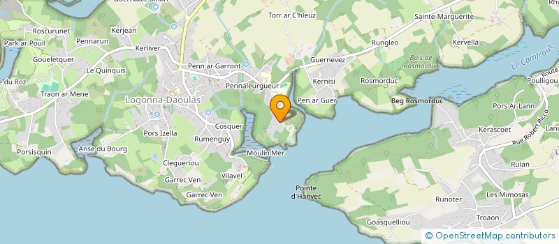 localisation de l'entreprise SCI SIMON-BEAUMANOIR  LOGONNA-DAOULAS