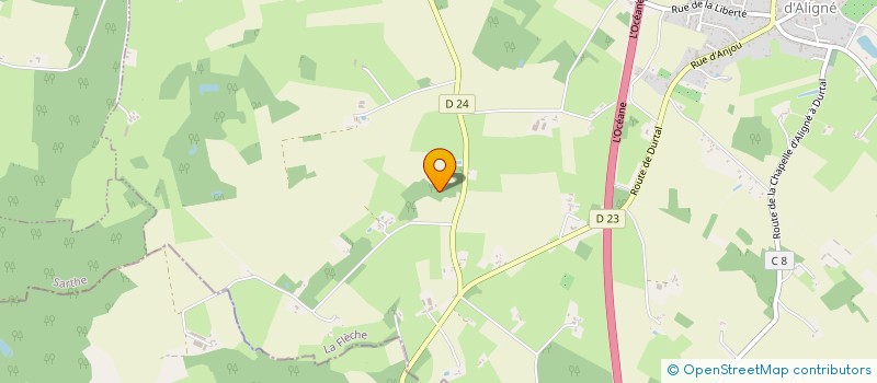 localisation de l'entreprise SCI SIMON DE MOOR  LA CHAPELLE D ALIGNE