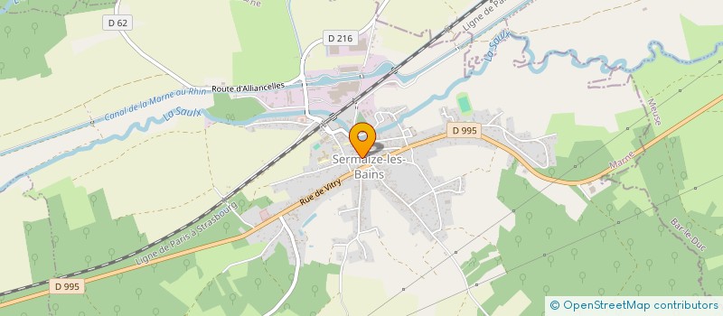 localisation de l'entreprise SCI SIMON ET FILS  SERMAIZE-LES-BAINS