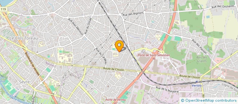 localisation de l'entreprise SCI SIMON GILLET  SAINT-SEBASTIEN-SUR-LOIRE