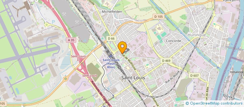 localisation de l'entreprise SCI SIMON-LUCIE  SAINT-LOUIS