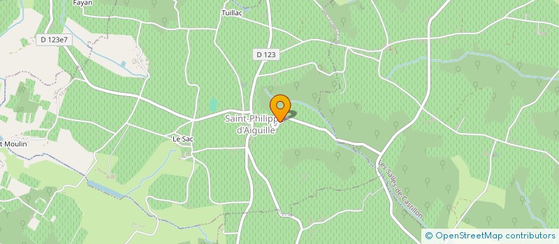 localisation de l'entreprise SCI SIMON MAGENDIE  SAINT PHILIPPE D'AIGUILLE