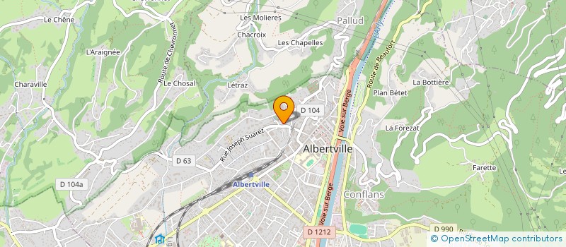 localisation de l'entreprise SCI SIMON REPUBLIQUE  ALBERTVILLE