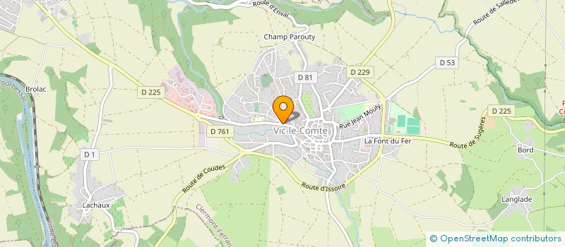 localisation de l'entreprise SCI SIMON VOLDOIRE  VIC-LE-COMTE