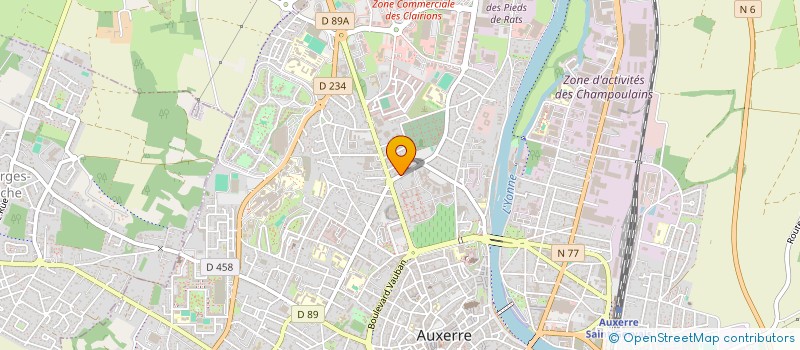 localisation de l'entreprise SCI SIMONAD à AUXERRE