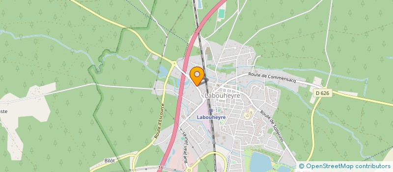 localisation de l'entreprise SCI SIMONE  LABOUHEYRE