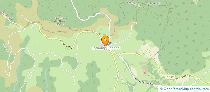 localisation de l'entreprise SCI SIMONE ET MARGUERITE  LACHAMP-RAPHAEL