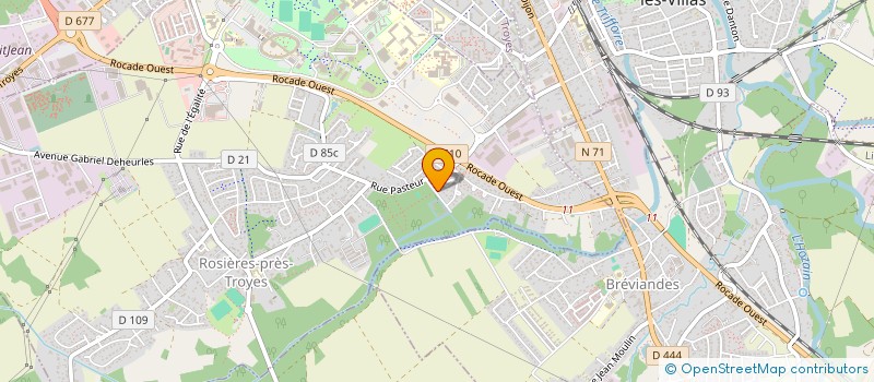 localisation de l'entreprise SCI SIMONELLE  ROSIERES-PRES-TROYES