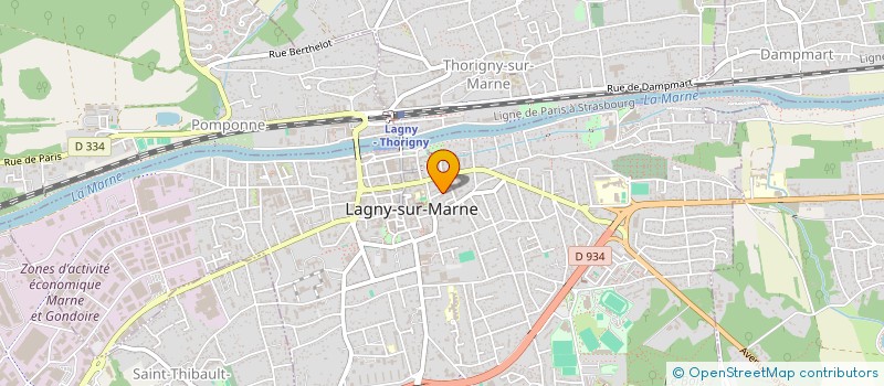 localisation de l'entreprise SCI SIMONETON  LAGNY-SUR-MARNE