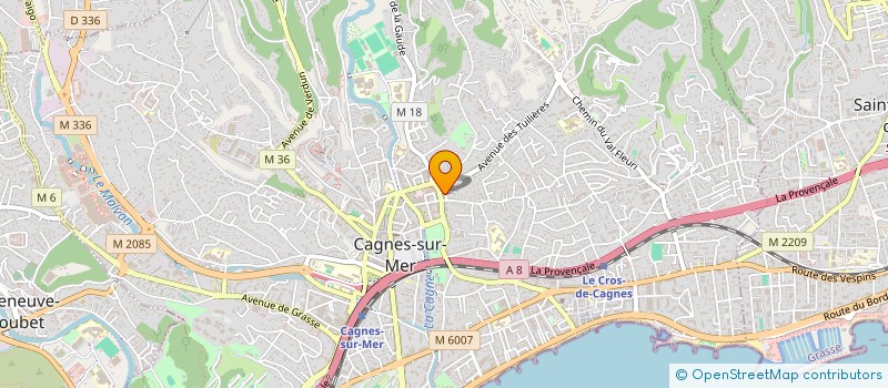 localisation de l'entreprise SCI SIMONI à CAGNES-SUR-MER