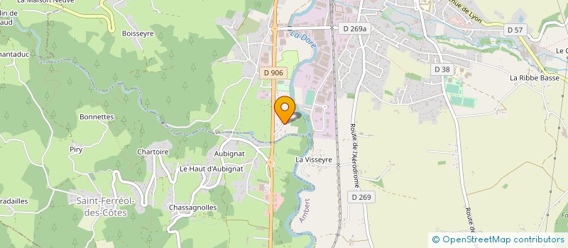 localisation de l'entreprise SCI SIMONMARIE  AMBERT