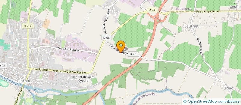 localisation de l'entreprise SCI SIMONNEAU à JARNAC