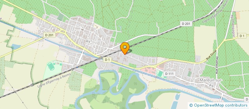 localisation de l'entreprise SCI SIMONNEAU SABAPATHEE  AY-CHAMPAGNE