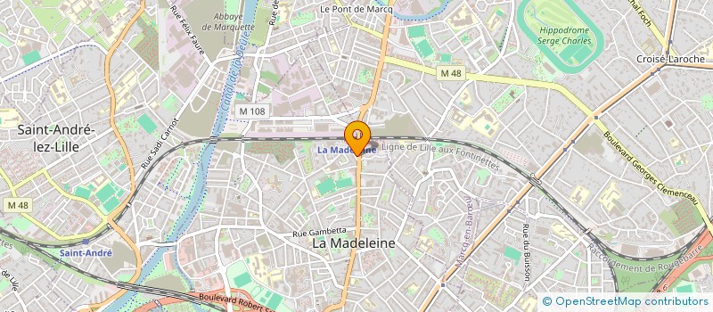 localisation de l'entreprise SCI SIMONO à LA MADELEINE