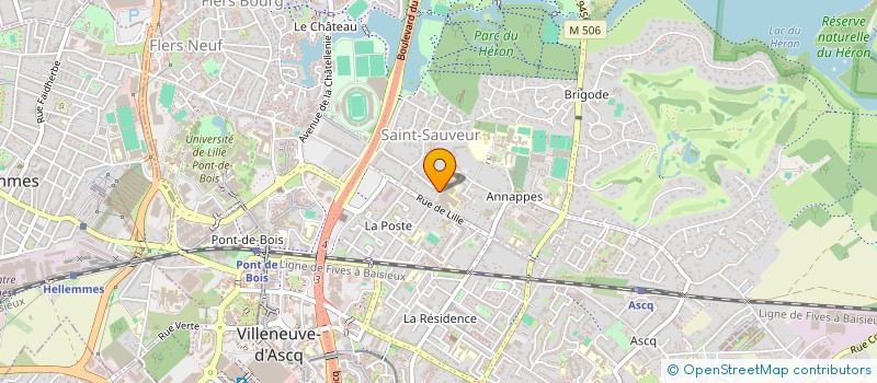 localisation de l'entreprise SCI SIMONO à VILLENEUVE-D'ASCQ