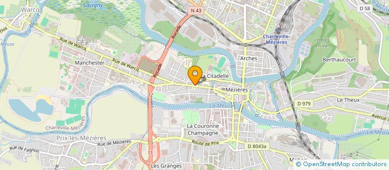 localisation de l'entreprise SCI SIMP  CHARLEVILLE-MEZIERES