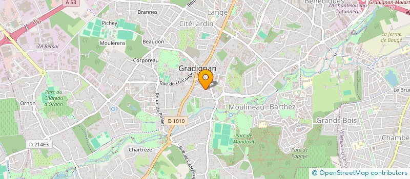 localisation de l'entreprise SCI SIMRAY à GRADIGNAN