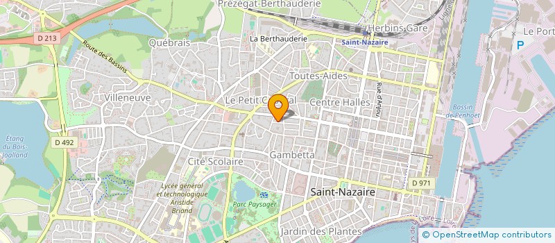 localisation de l'entreprise SCI SIMS  SAINT-NAZAIRE