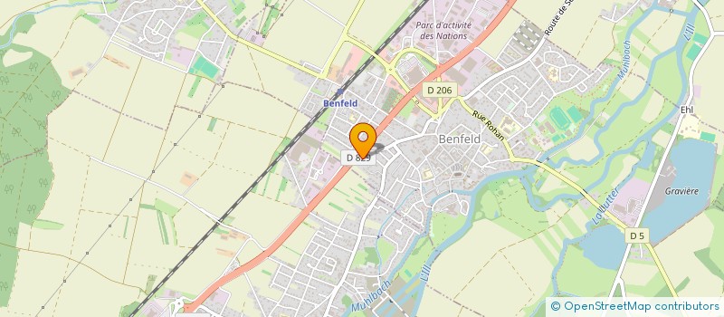 localisation de l'entreprise SCI SIMS  BENFELD