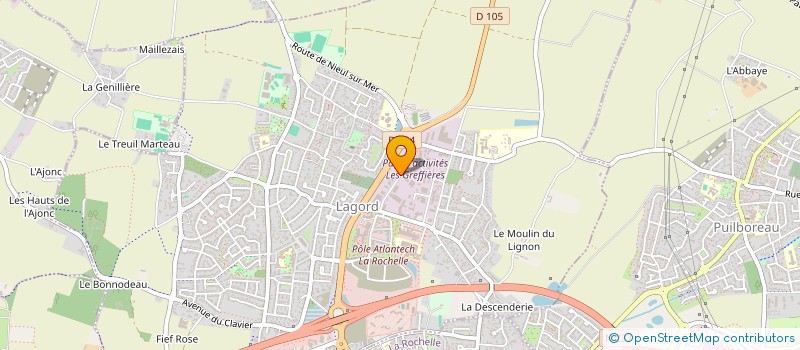 localisation de l'entreprise SCI SIMUL  LAGORD