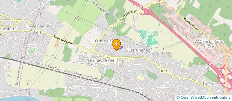 localisation de l'entreprise SCI SINA IMMOBILIER  HERBLAY-SUR-SEINE