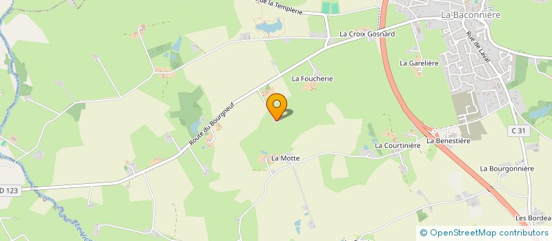 localisation de l'entreprise SCI SINABE  LA BACONNIERE