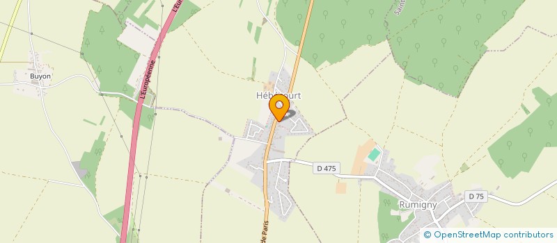 localisation de l'entreprise SCI SINAEL  HEBECOURT