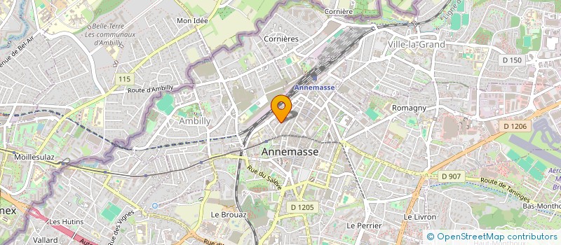 localisation de l'entreprise SCI SINANE à ANNEMASSE