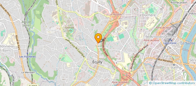 localisation de l'entreprise SCI SINCLAIRUS  ECULLY