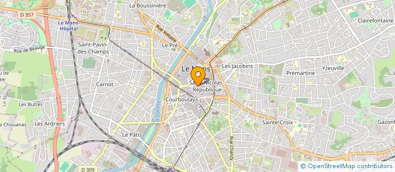 localisation de l'entreprise SCI SINDBAD  LE MANS