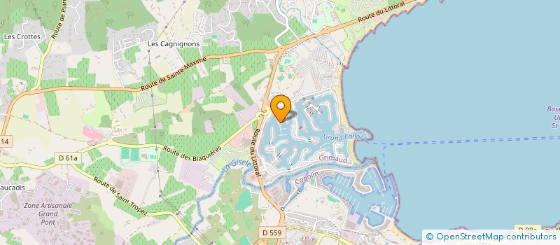 localisation de l'entreprise SCI SINDH à GRIMAUD