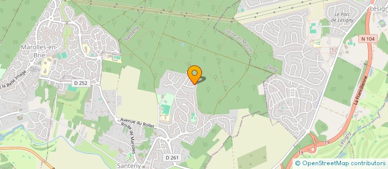 localisation de l'entreprise SCI SINDIE  SANTENY