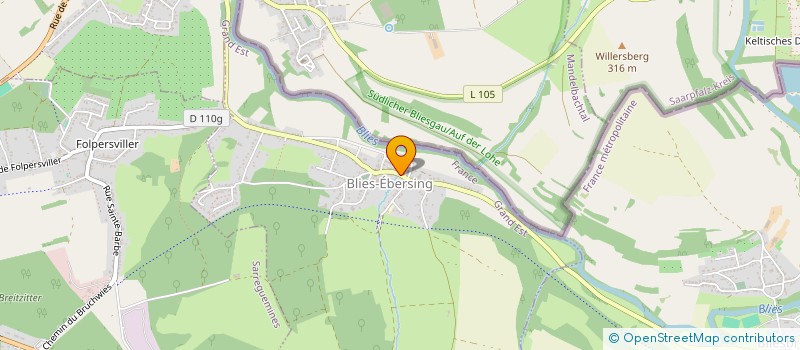 localisation de l'entreprise SCI SINDY  BLIES-EBERSING