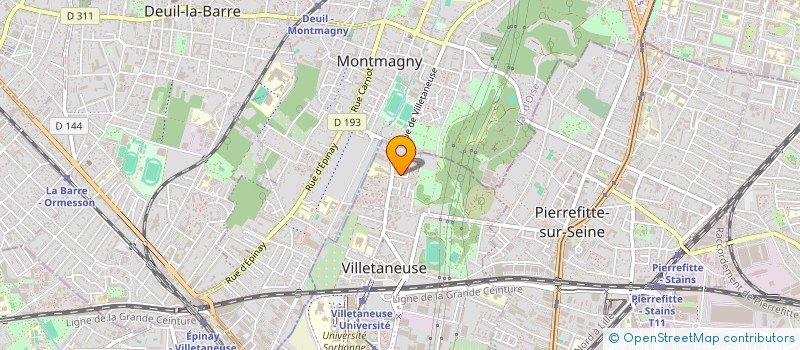 localisation de l'entreprise SCI SINFONIE à VILLETANEUSE