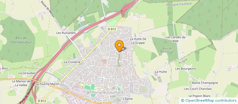 localisation de l'entreprise SCI SINGER  THORIGNE-FOUILLARD