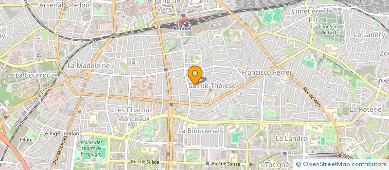 localisation de l'entreprise SCI SINGETROIS  RENNES