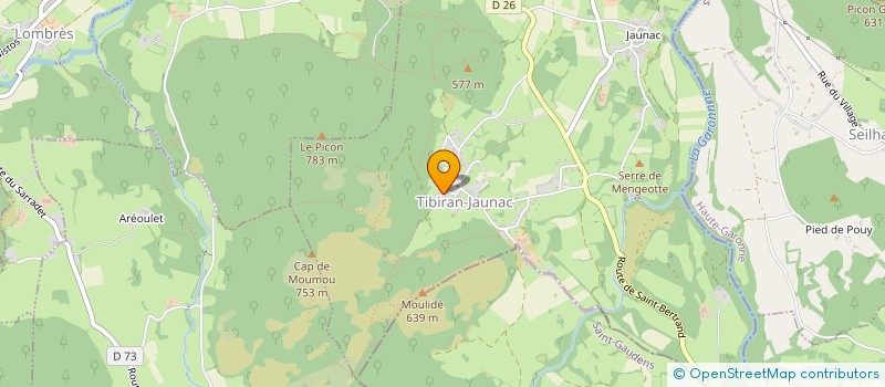 localisation de l'entreprise SCI SINGLE  TIBIRAN-JAUNAC