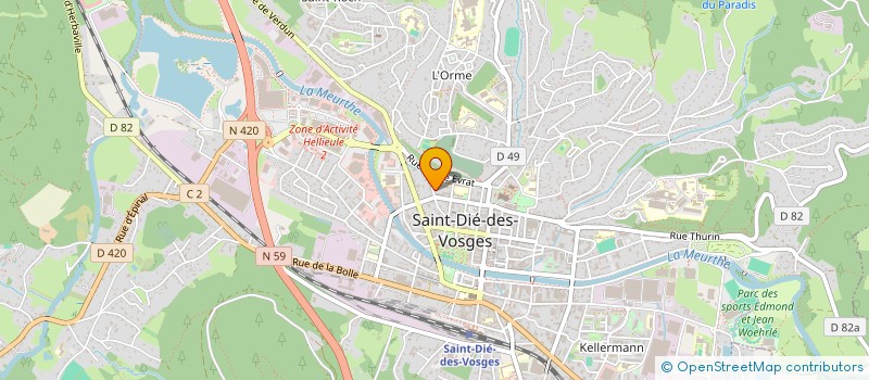 localisation de l'entreprise SCI SINOE  SAINT-DIE-DES-VOSGES