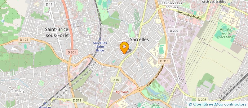 localisation de l'entreprise SCI SINOLIS à SARCELLES