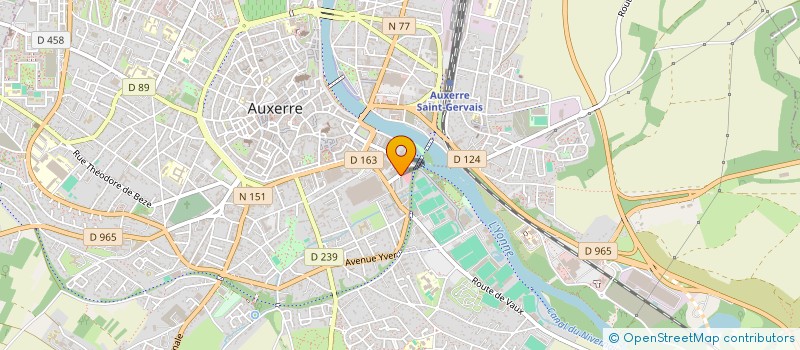 localisation de l'entreprise SCI SINOT à AUXERRE