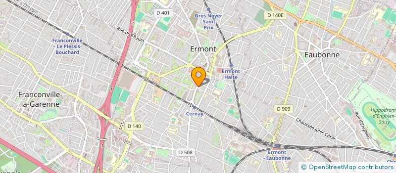 localisation de l'entreprise SCI SINOUHE à ERMONT