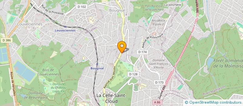 localisation de l'entreprise SCI SINOVI  BOUGIVAL