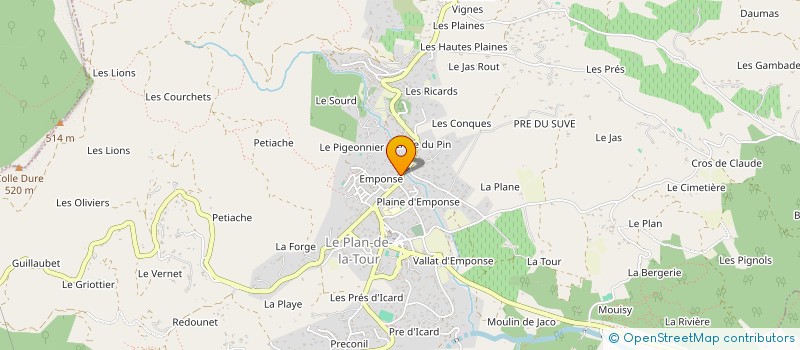 localisation de l'entreprise SCI SINTEX à GRIMAUD