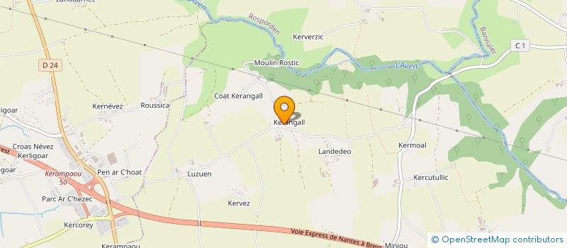 localisation de l'entreprise SCI SINTIC  PONT AVEN